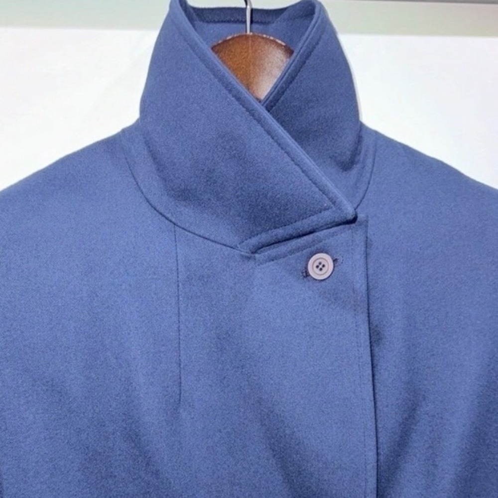 Pendleton VTG 60's Wool Overcoat Womens‎ 16 Indigo Blue Double Breasted USA T874 - Picture 16 of 16